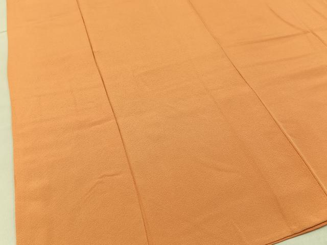平和屋着物■上質な色無地 小麦色 正絹 逸品 BAAY6859hj