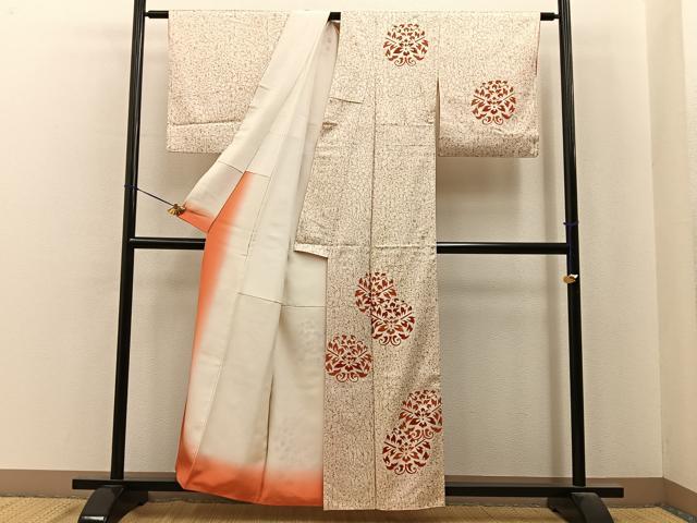 平和屋着物■訪問着 駒刺繍 宝相華 金彩 正絹 逸品 BAAY6884hj
