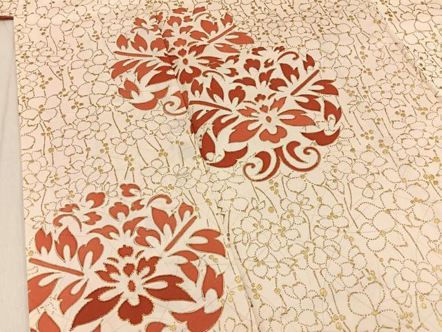 平和屋着物■訪問着 駒刺繍 宝相華 金彩 正絹 逸品 BAAY6884hj