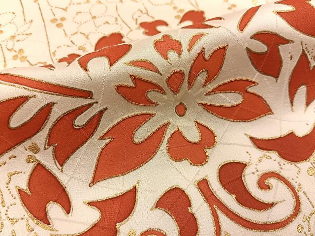 平和屋着物■訪問着 駒刺繍 宝相華 金彩 正絹 逸品 BAAY6884hj