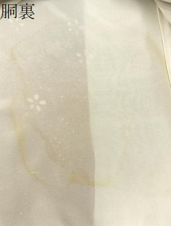 平和屋着物●訪問着 雪輪秋草文 暈し染め 金彩 正絹 逸品 BAAY6899hj