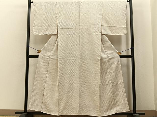 平和屋着物●大変加工の良い総絞り小紋 正絹 逸品 未使用 BAAY6925hj