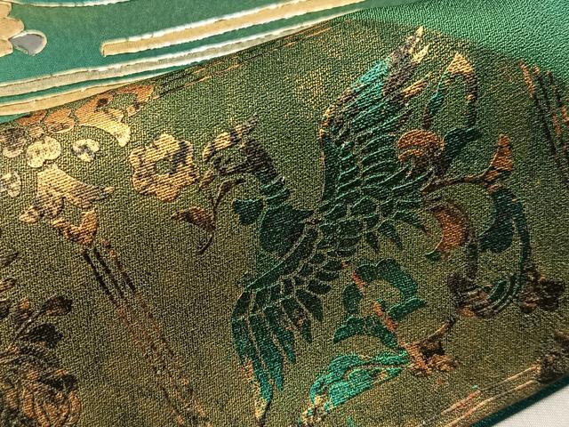 平和屋着物●訪問着 鳳凰花蝶文 暈し染め 金銀彩 正絹 逸品 BAAY6964hj