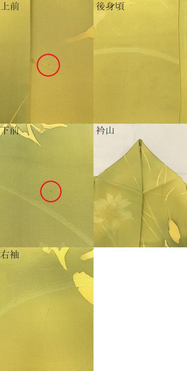 平和屋着物●上質な小紋 地紋起こし 草花文 暈し染め 正絹 逸品 BAAY6980hj