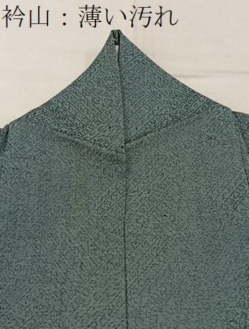 平和屋着物■上質な紬 網代文様 正絹 逸品 BAAY6994hj