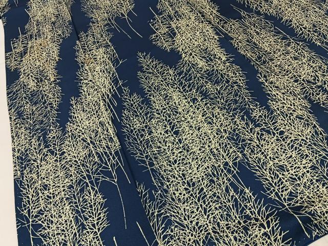 平和屋着物■上質な小紋 木立 正絹 逸品 BAAY8008hj