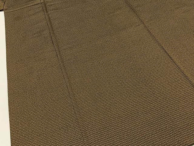 平和屋着物●男性 紬 120亀甲 総詰め 正絹 逸品 BAAY8022hj