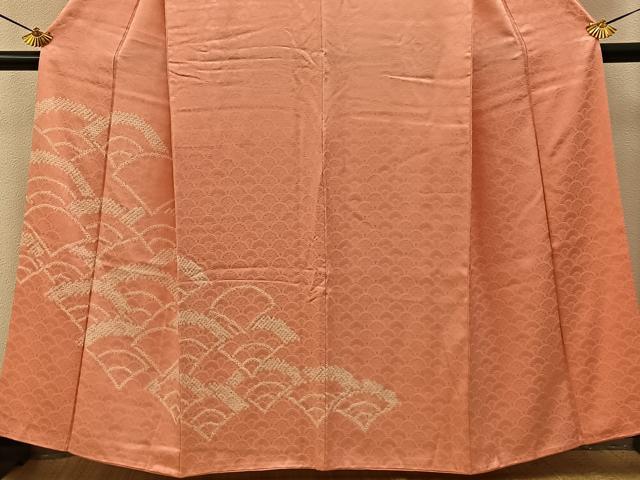 平和屋着物■訪問着 総絞り 青海波 正絹 逸品 BAAY8027hj