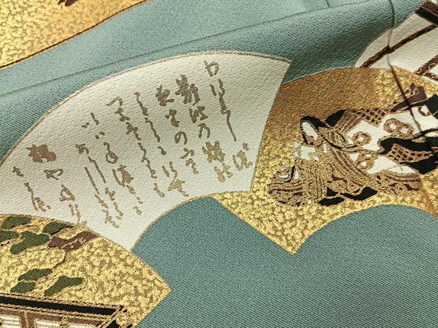 平和屋着物■豪華色留袖 作家物 御所前行列風景図 金銀彩 正絹 逸品 BAAY8029hj