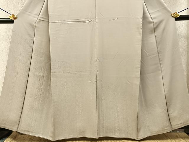 平和屋着物■訪問着 縞 銀糸 正絹 逸品 BAAY8031hj