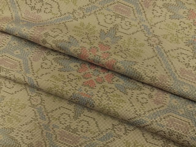 平和屋着物■本場大島紬 7マルキ 蜀江花文 正絹 逸品 BAAY8035hj