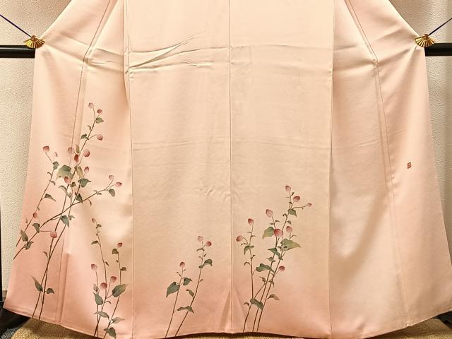 平和屋着物●訪問着 友禅 作家物 草花文 暈し染め 正絹 逸品 BAAY8040hj