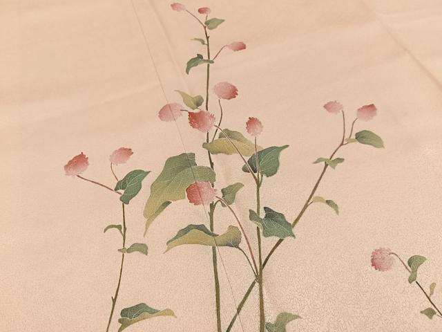 平和屋着物●訪問着 友禅 作家物 草花文 暈し染め 正絹 逸品 BAAY8040hj