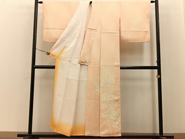 平和屋着物■訪問着 刺繍 南天文 暈し染め 金彩 やまと誂製 正絹 逸品 BAAY8046hj