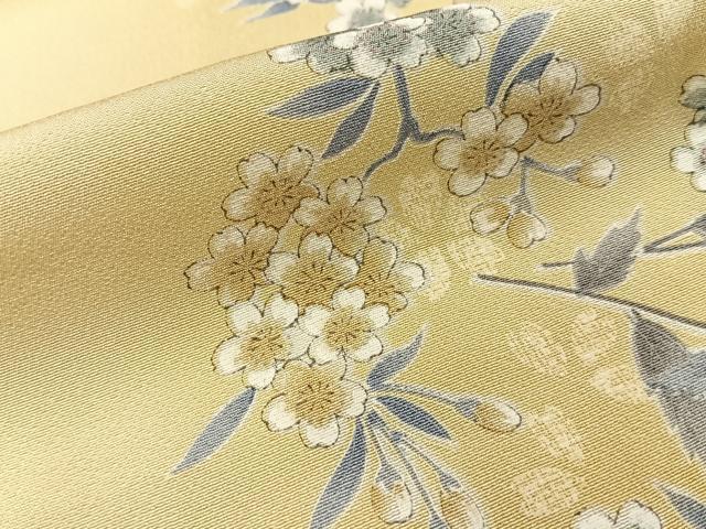 平和屋着物■上質な小紋 花丸文 暈し染め 正絹 逸品 未使用 BAAY8054hj