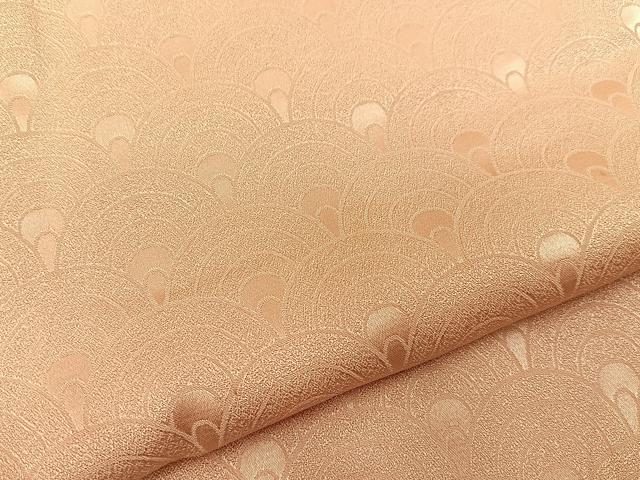 平和屋着物■上質な小紋 青海波地紋 暈し染め 正絹 逸品 BAAY8061hj