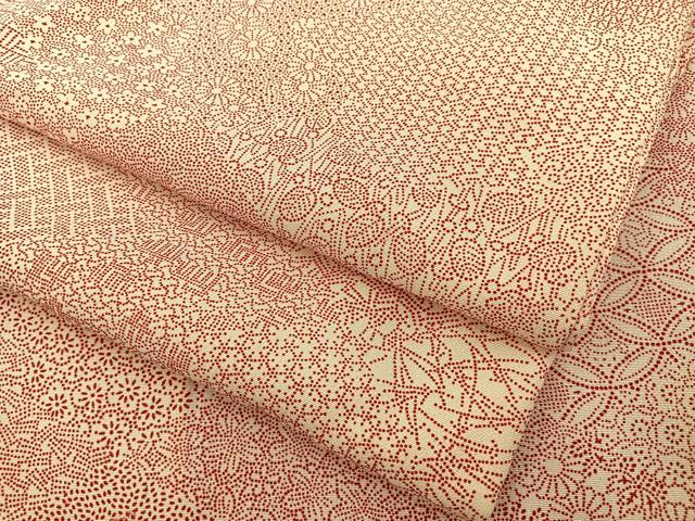 平和屋着物■江戸小紋 松皮菱寄せ小紋柄 正絹 逸品 BAAY8065hj