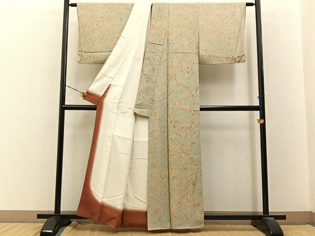 平和屋着物■上質な小紋 樹林文 正絹 逸品 BAAY8069hj
