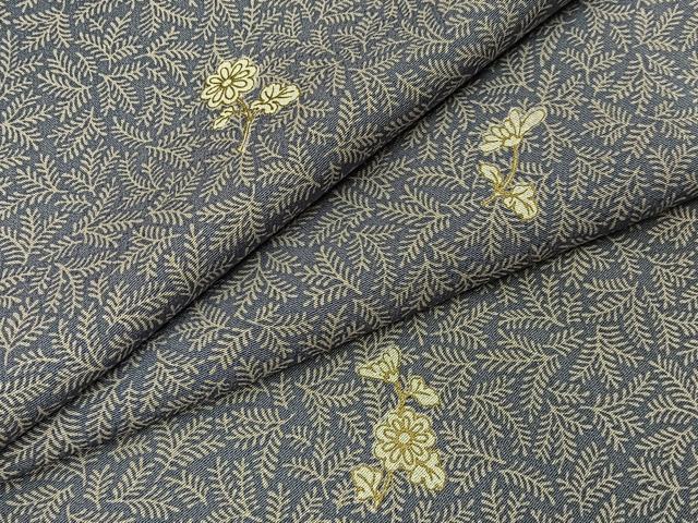平和屋着物■上質な小紋 菊 金彩 正絹 逸品 BAAY8075hj