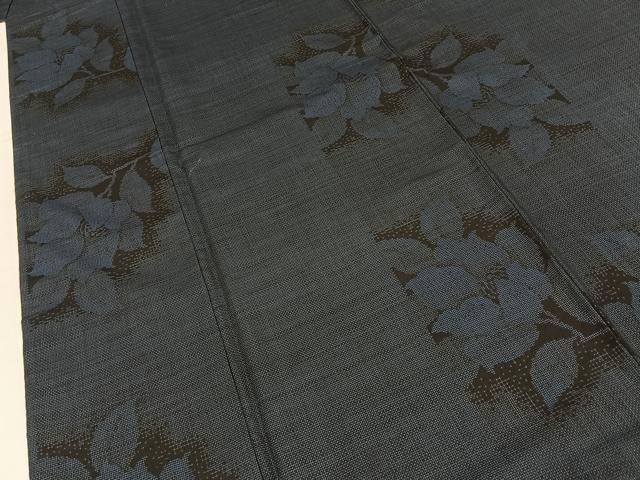 平和屋着物■本場大島紬 9マルキ 草花文 正絹 逸品 BAAY8077hj