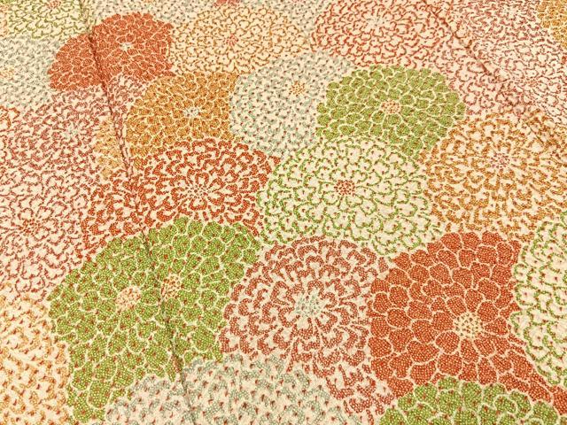 平和屋着物●訪問着 総絞り 菊尽くし 正絹 逸品 BAAY8150hj