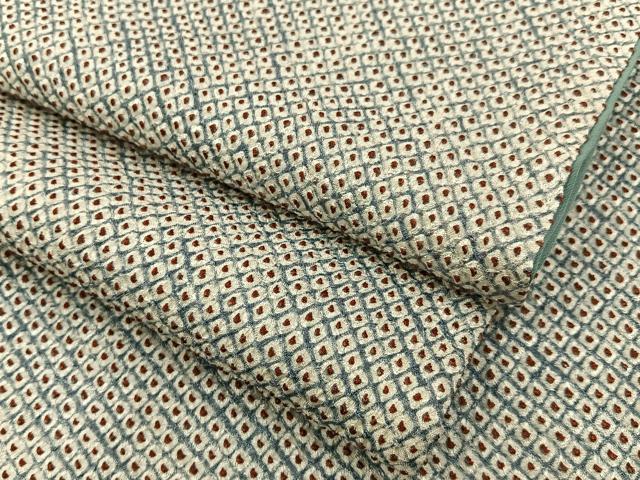 平和屋着物■大変加工の良い総絞り小紋 正絹 逸品 BAAY8152hj
