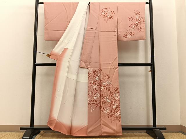 平和屋着物■訪問着 草花文 正絹 逸品 BAAY8154hj