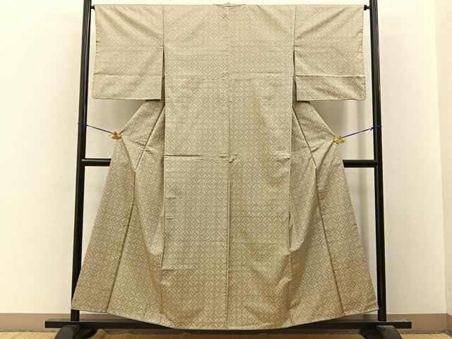 平和屋着物■本場大島紬 7マルキ 吉祥花菱文 正絹 逸品 BAAY8169hj