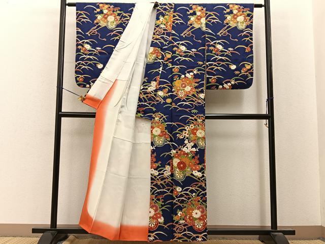 平和屋着物■訪問着 花車文 金彩 正絹 逸品 BAAY8233hj