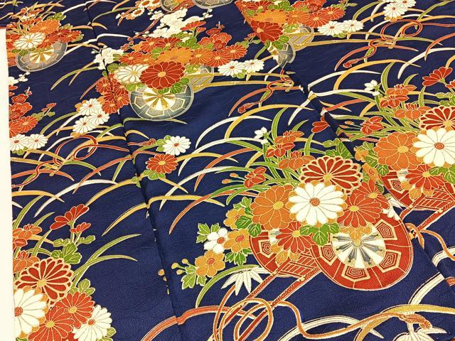 平和屋着物■訪問着 花車文 金彩 正絹 逸品 BAAY8233hj