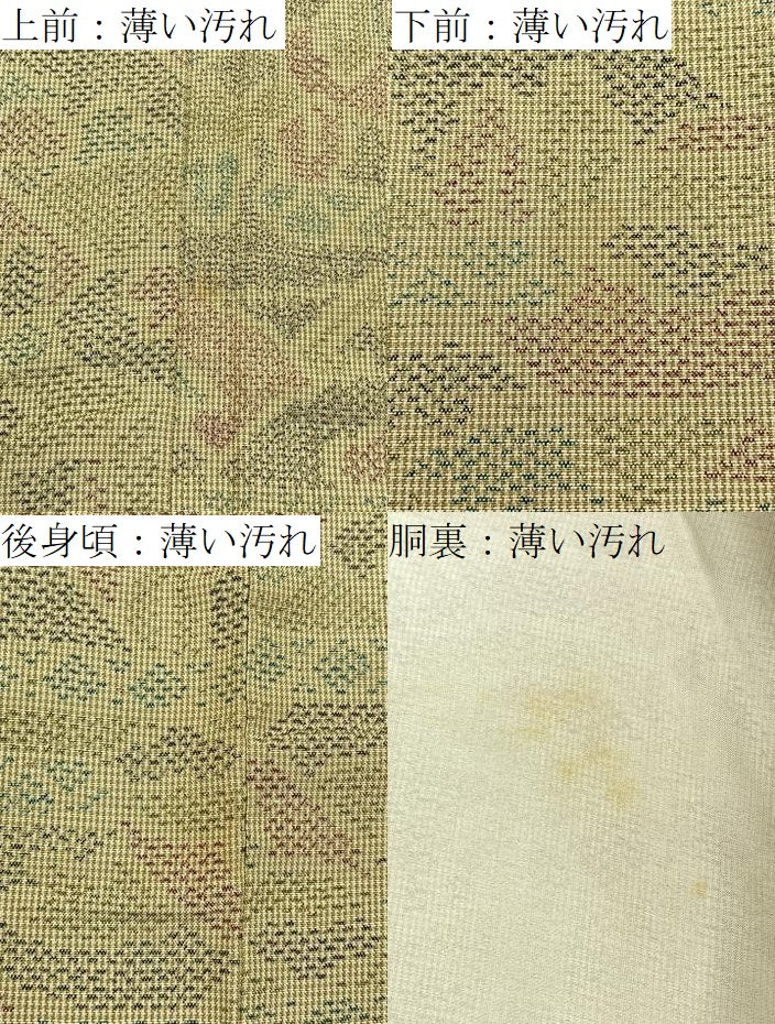 平和屋着物■上質な紬 風景文 正絹 逸品 BAAY8246hj