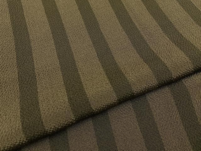 平和屋着物●上質な小紋 間道 鬼しぼ縮緬 正絹 逸品 BAAY8280hj