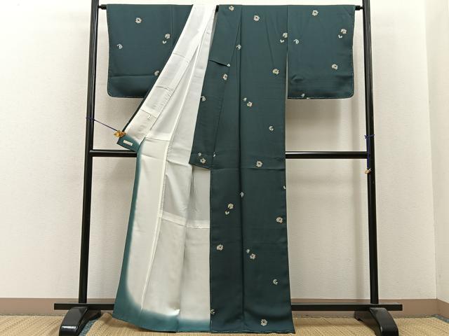 平和屋着物●上質な小紋 花丸文 正絹 逸品 BAAY8281hj