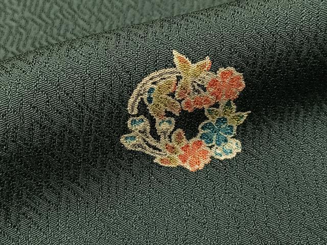 平和屋着物●上質な小紋 花丸文 正絹 逸品 BAAY8281hj