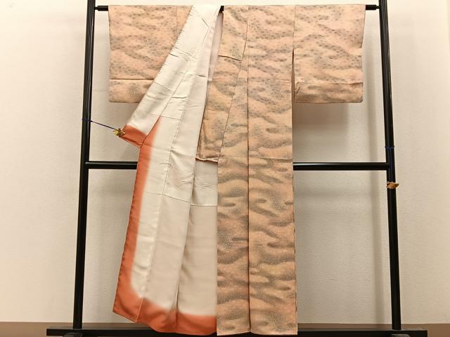 平和屋着物■上質な小紋 霞文 暈し染め 正絹 逸品 BAAY8303hj