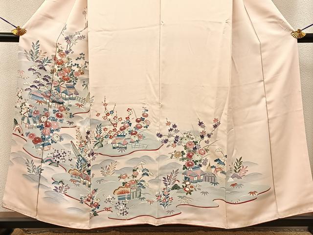 平和屋着物■訪問着 御所解文 金彩 正絹 逸品 BAAY8322hj