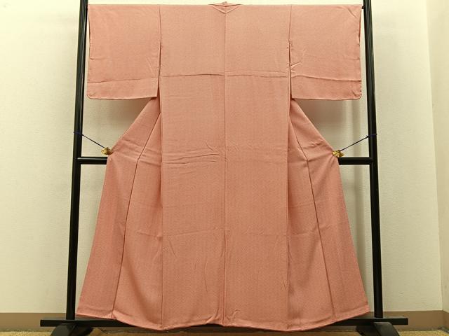 平和屋着物■江戸小紋 花菱文 正絹 逸品 未使用 BAAY8323hj