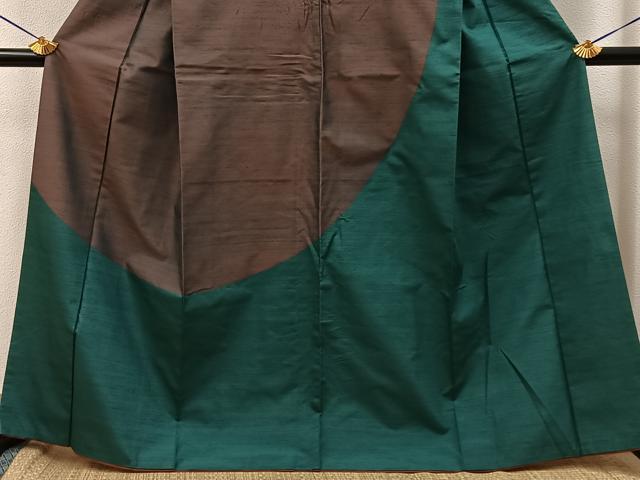 平和屋着物■訪問着 紬地 丸 正絹 逸品 BAAY8336hj