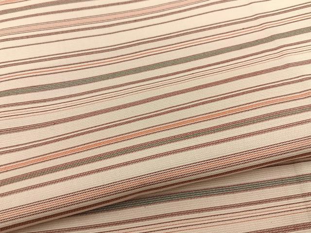 平和屋着物■上質な紬 道行コートセット 横縞 正絹 逸品 BAAY8342hj