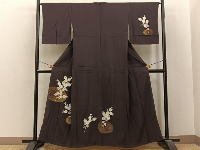 平和屋着物■訪問着 流水菊文 金彩 正絹 逸品 BAAY8381hj