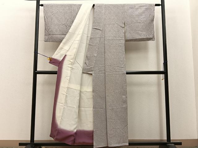 平和屋着物■大変加工の良い総絞り小紋 正絹 逸品 BAAY8442hj