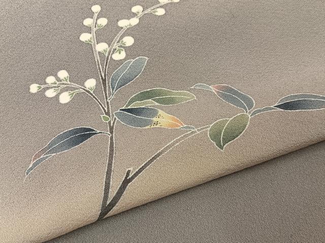 平和屋着物■訪問着 友禅 枝花文 暈し染め 正絹 逸品 BAAY8469hj