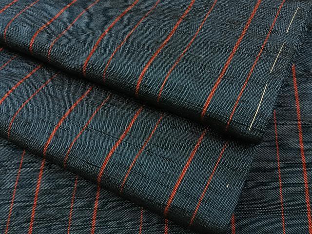 平和屋着物■上質な紬 縞 正絹 逸品 未使用 BAAY8487hj