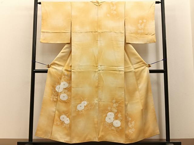 平和屋着物■訪問着 菊 暈し染め 金彩 正絹 逸品 BAAY8513hj