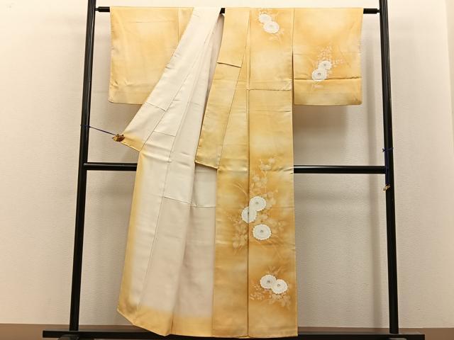 平和屋着物■訪問着 菊 暈し染め 金彩 正絹 逸品 BAAY8513hj