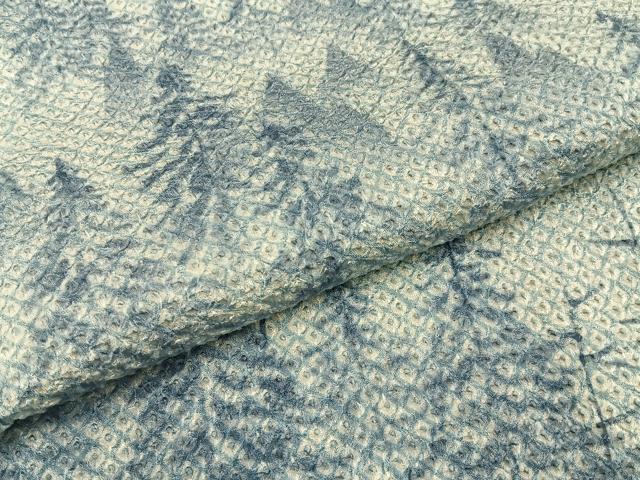 平和屋着物●訪問着 総絞り 樹林文 正絹 逸品 BAAY8532hj