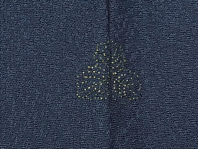 平和屋着物■上質な色無地 村上伸一郎 紺藍色 正絹 逸品 BAAY8592hj