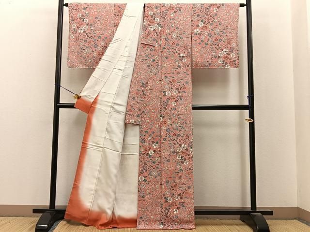 平和屋着物■上質な小紋 辻が花 金彩 正絹 逸品 未使用 BAAY8597hj