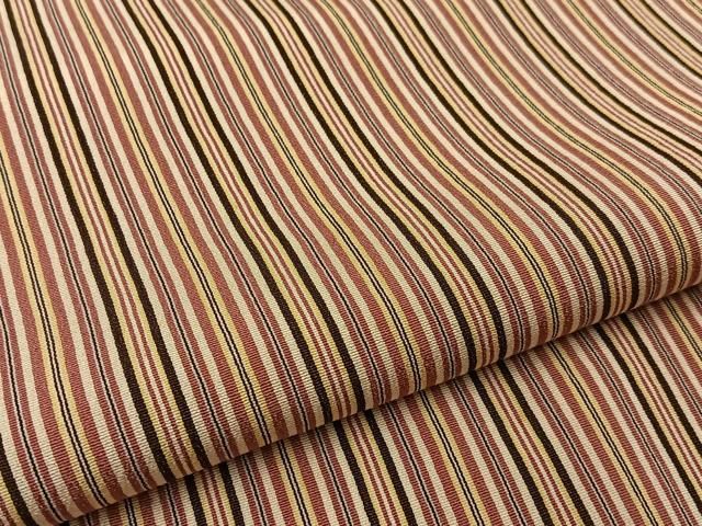 平和屋着物■上質な小紋 紬地 子持ち縞 正絹 逸品 BAAY8610hj