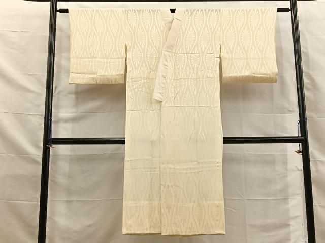 平和屋着物■長襦袢 無双仕立て 立涌菊地紋 正絹 逸品 BAAY8647hj